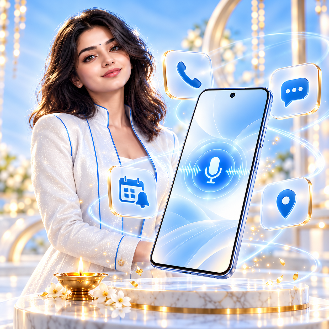 Amreeta voice assistant features for farmers and shopkeepers